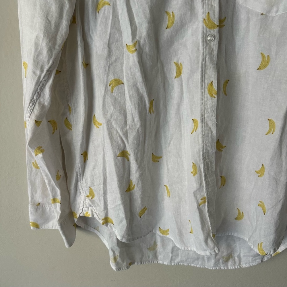 Rails Charli Banana Bunch Button Down White Blous… - image 6